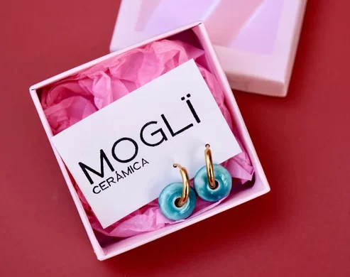 Caja regalo de joyería artesanal de cerámica hecha a mano de Moglï Cerámica